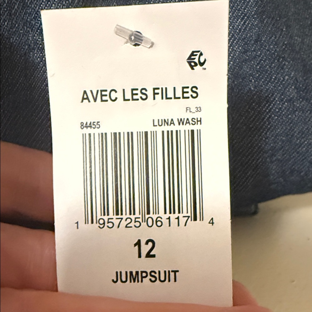 Avec Les Filles Dark Blue Women's Sweetheart-Neck Corset Zip-Up Jumpsuit - Picture 4 of 4